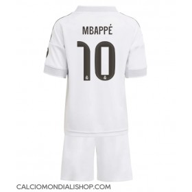 Maglie da calcio Real Madrid Kylian Mbappe #10 Prima Maglia Bambino 2025-26 Manica Corta (+ Pantaloni corti)